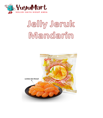 Jelly Jeruk Mandarin Naraya Orange Candy Permen Lunak 500 Gram